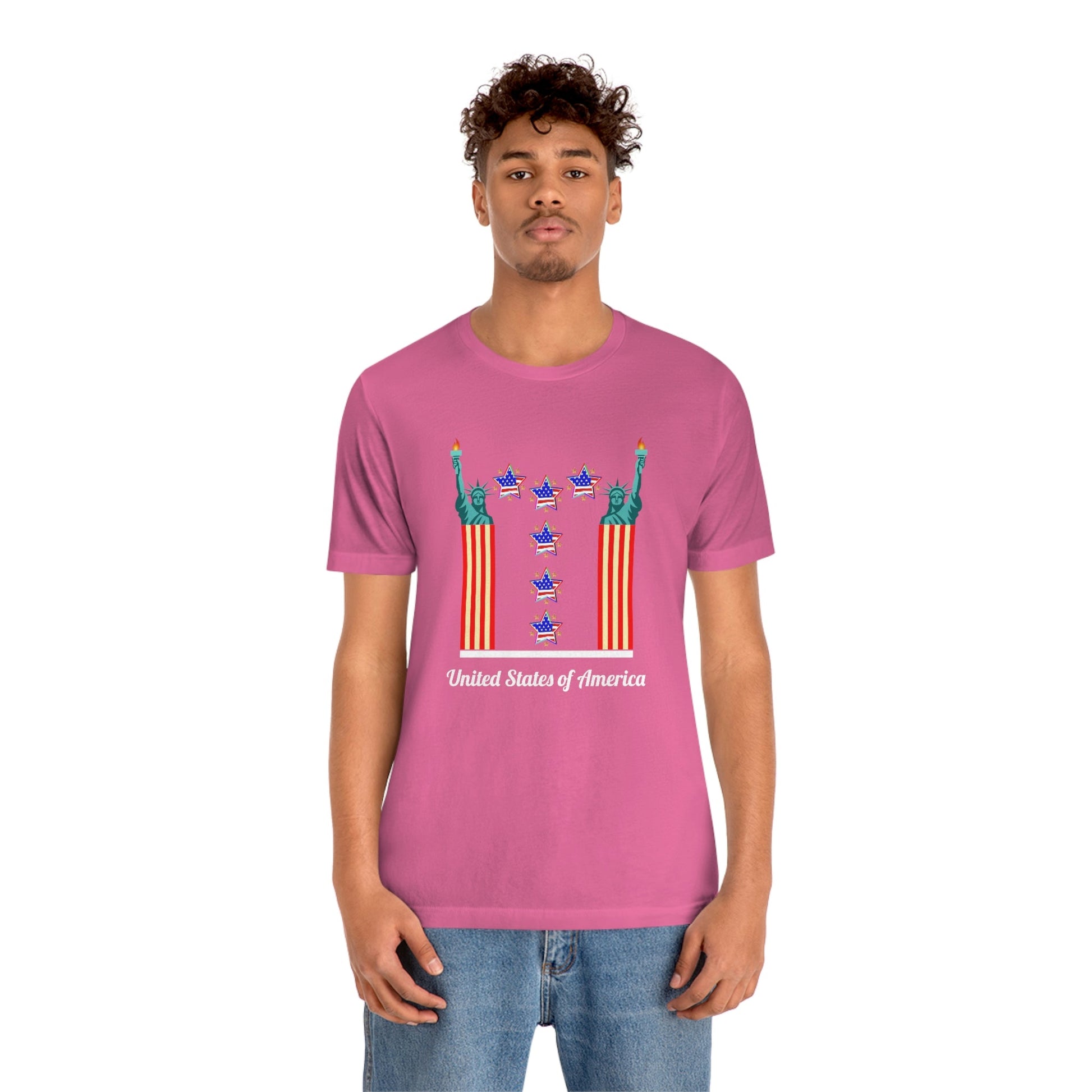 Bella + Canvas 3001C Unisex Jersey T-Shirt - Charity Pink - M